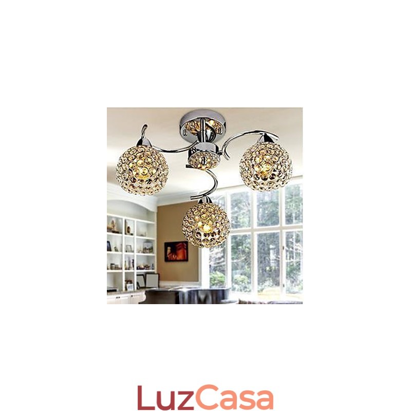 Dome Light de cristal moderno Absorver Dome Light Refeições Lustre Droplight Sentado
