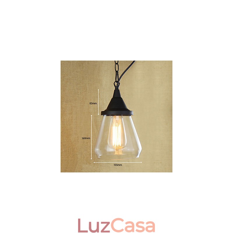 Luzes Pendentes Tradicionais Clássico Vintage Retro Country Garagem Metal