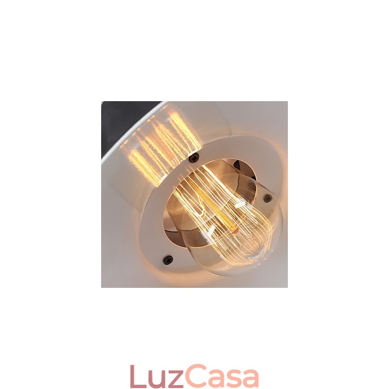 Luminária pendente industrial americana para loft em casa, luminária decorativa Matel Droplight