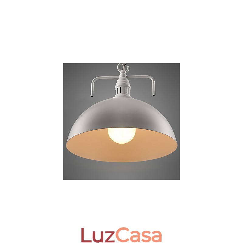 Luminária pendente de metal com pintura rústica Lodge