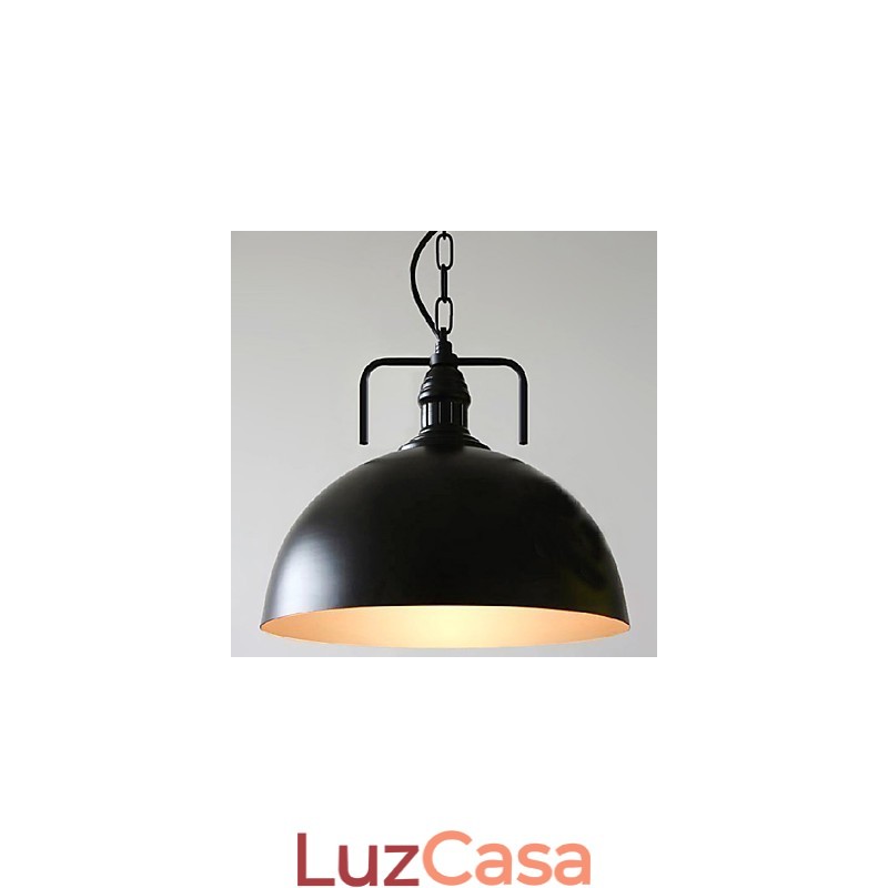 Luminária pendente de metal com pintura rústica Lodge