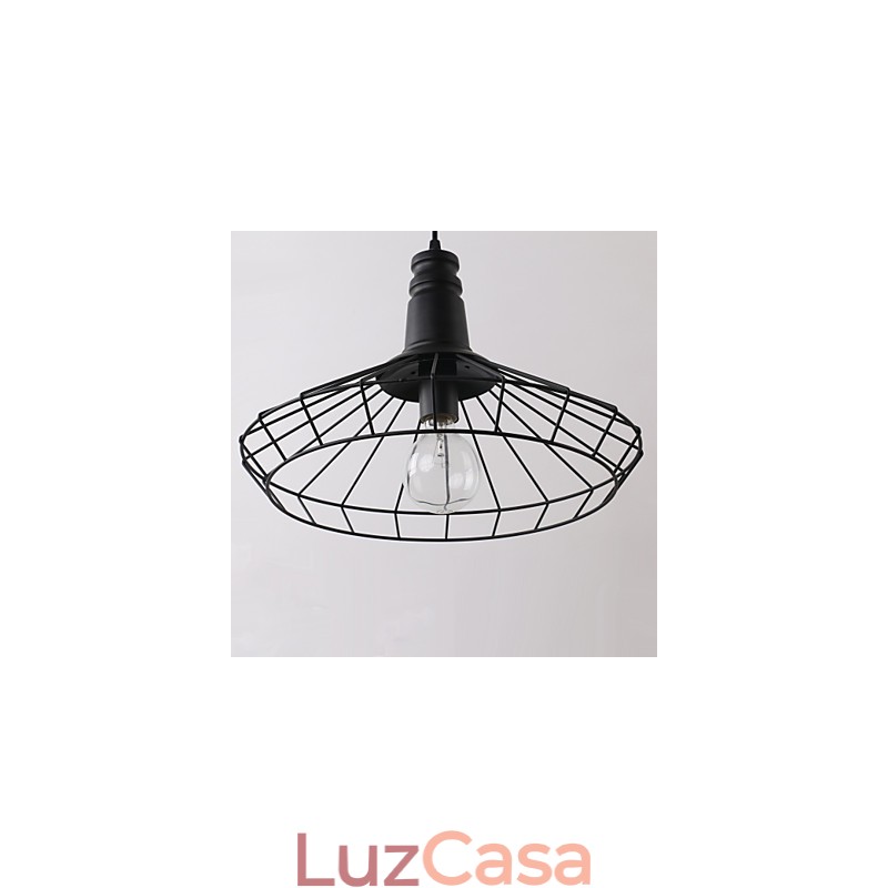 Rústico Lodge Retro Country Mini Estilo Pintura Metal Pendente Luz Garagem