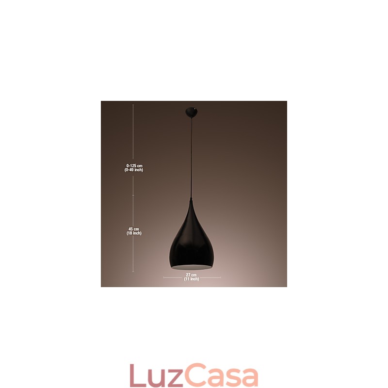 Mini Estilo Pendente Luz Moderna Contemporânea Retro Tigela