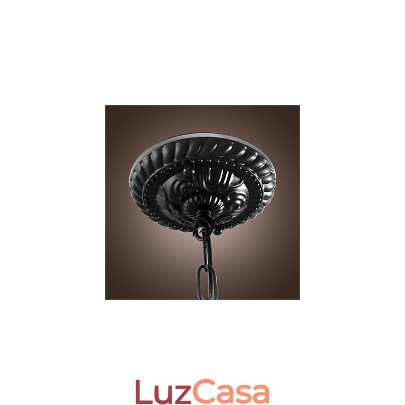 Luminária pendente estilo mini tigela clássica tradicional em bronze
