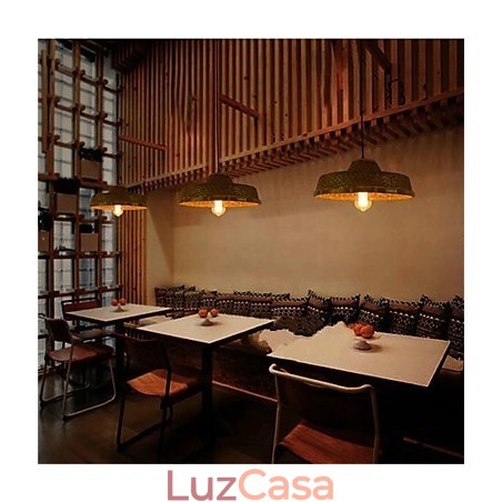 1 Chefe do Museu Americange Chapéu de palha de bambu criativo Luz Simples