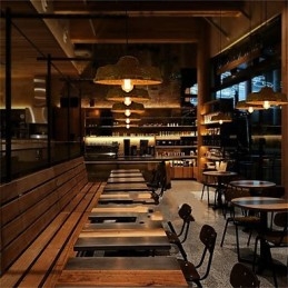 1 Chefe do Museu Americange Chapéu de palha de bambu criativo Luz Simples