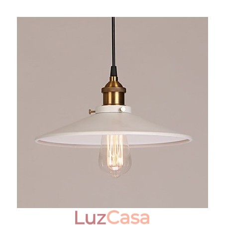 Luminária pendente de metal com pintura vintage Luminária pendente de metal com pintura vintage