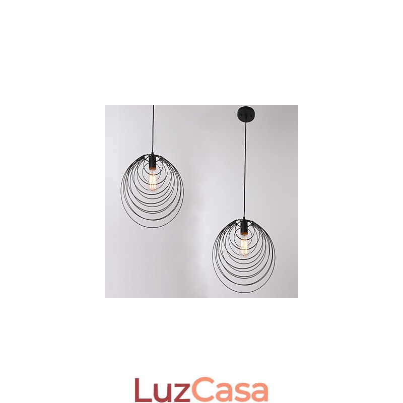 Luminárias pendentes estilo mini rústico chalé retrô country garagem metal