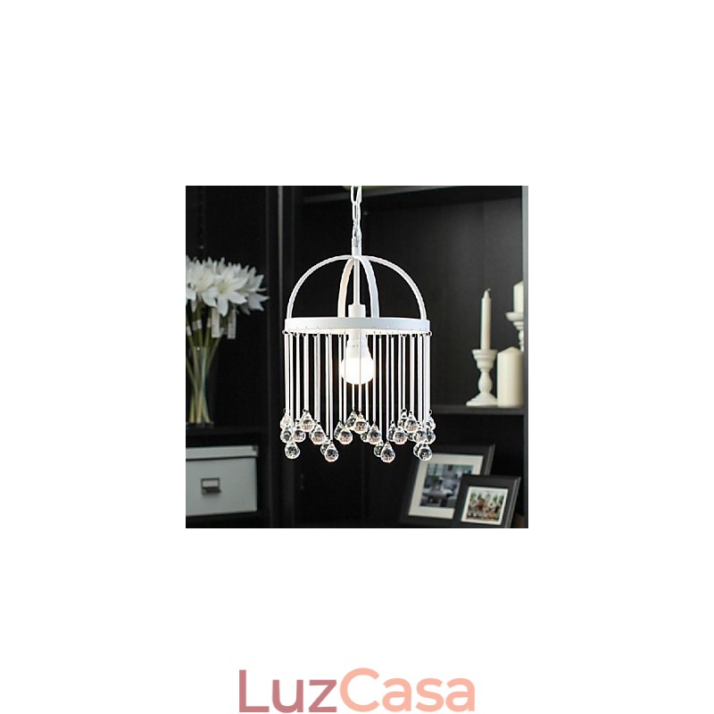 Moderno Contemporâneo Tradicional Clássico Cristal Mini Estilo Pintura Metal Pendente Luz