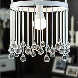 Moderno Contemporâneo Tradicional Clássico Cristal Mini Estilo Pintura Metal Pendente Luz