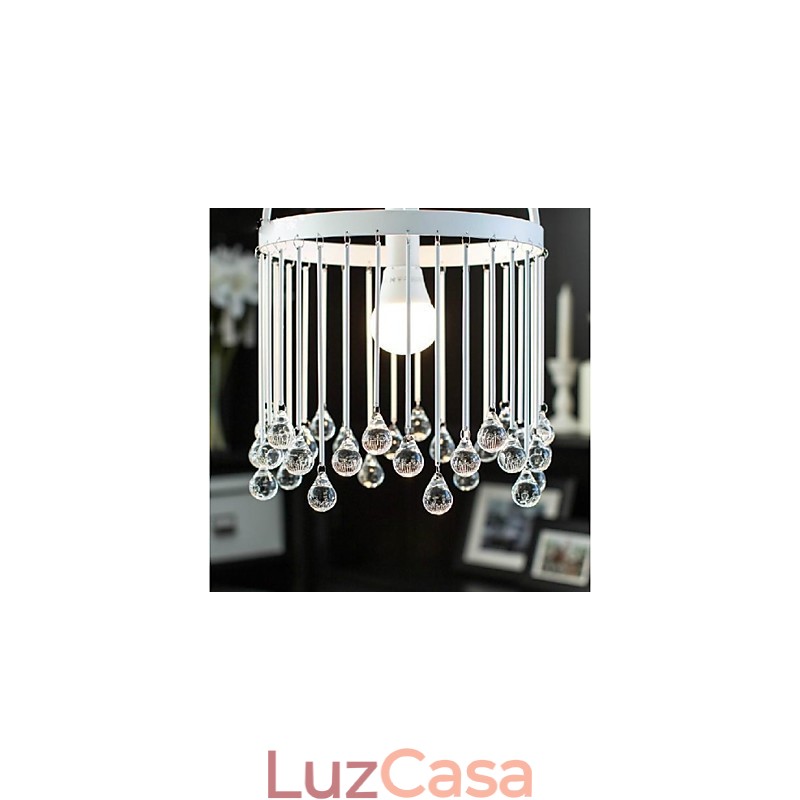 Moderno Contemporâneo Tradicional Clássico Cristal Mini Estilo Pintura Metal Pendente Luz