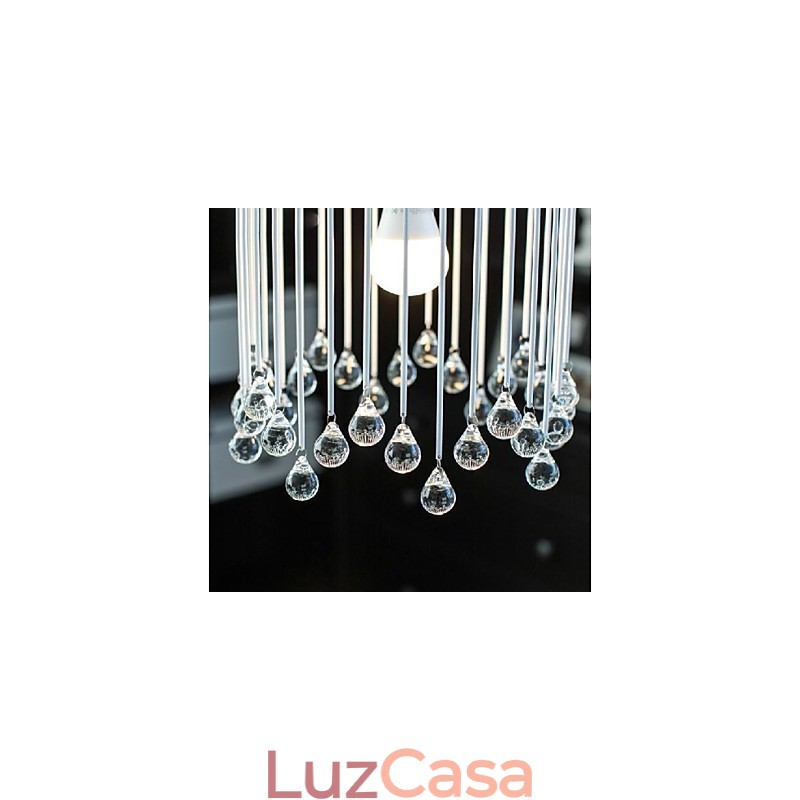 Moderno Contemporâneo Tradicional Clássico Cristal Mini Estilo Pintura Metal Pendente Luz