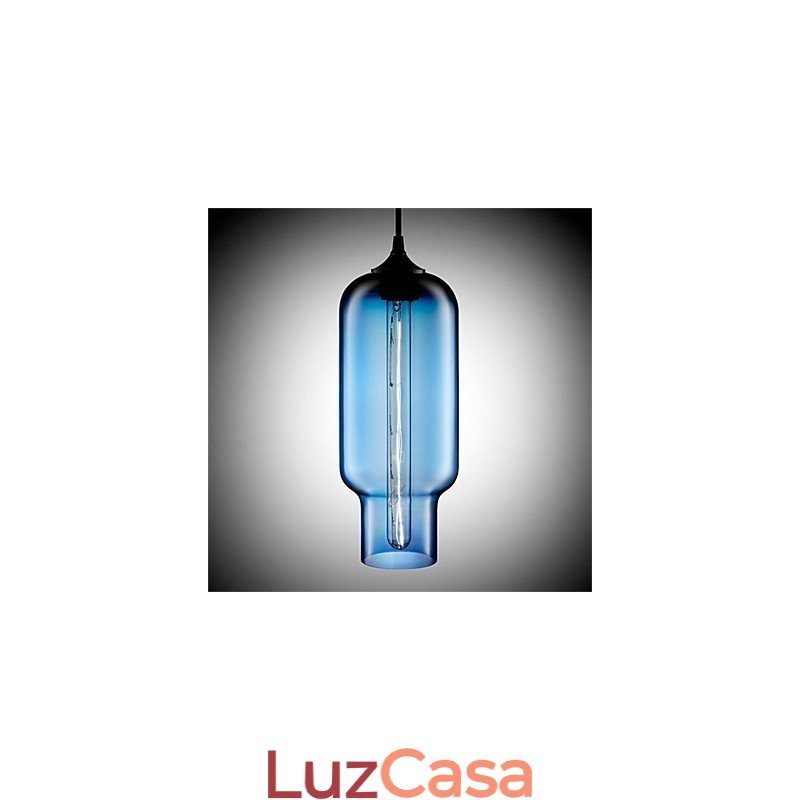 Luminária pendente de vidro retrô criativa de cabeça única Café In The Goldfish Bowl