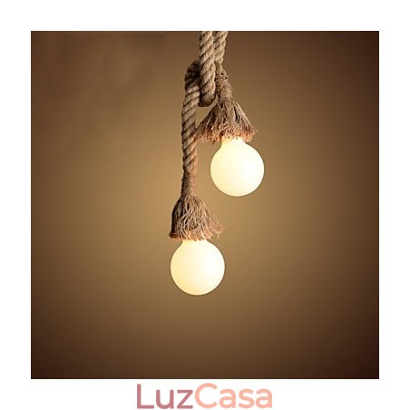 Luzes pendentes estilo mini garagem retrô tecido Luzes pendentes estilo mini garagem retrô tecido