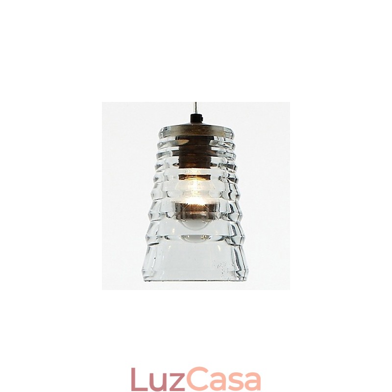 Luminária pendente de vidro contemporânea moderna