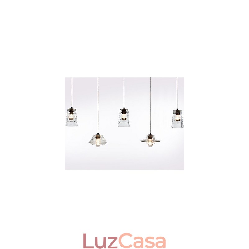 Luminária pendente de vidro contemporânea moderna