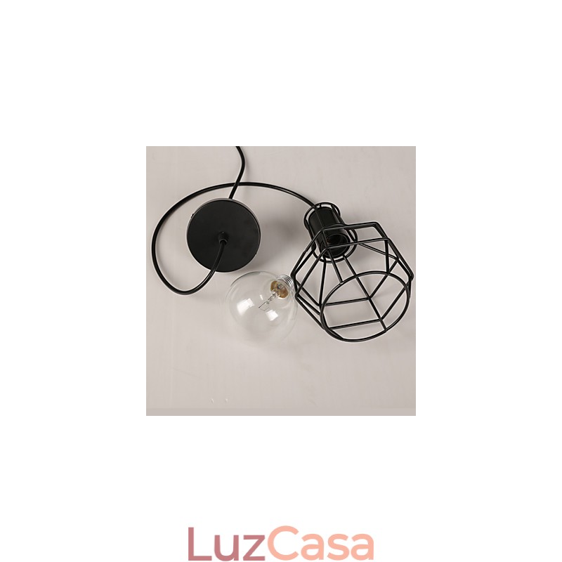 Luminária pendente moderna de malha de metal Luminárias pendentes simples Luminária pendente de café