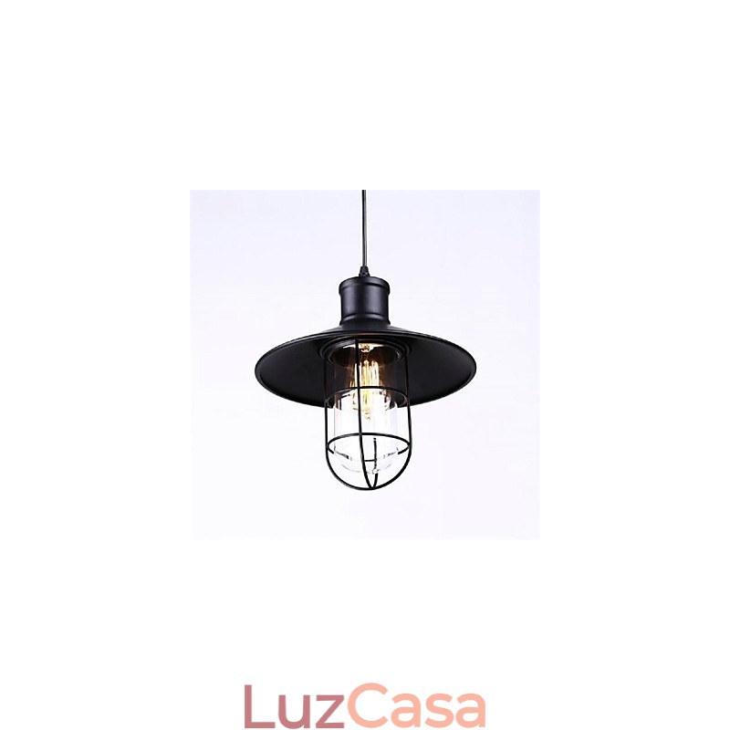 Luminária Pendente Estilo Country Ferro