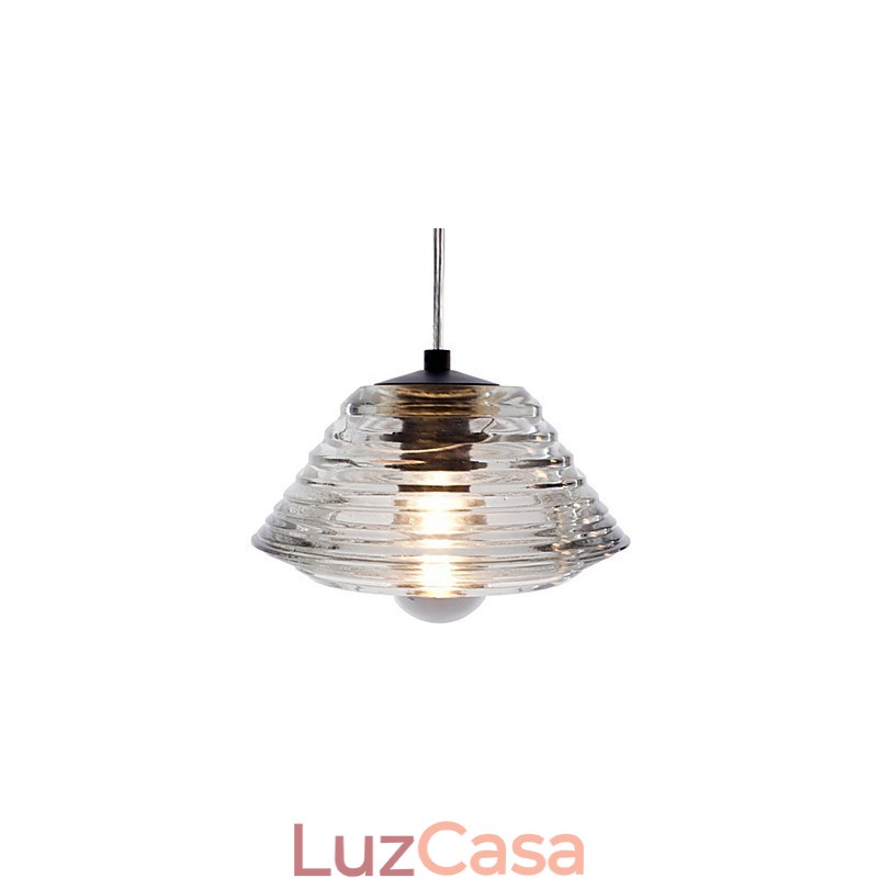 Luminária pendente de vidro contemporânea moderna