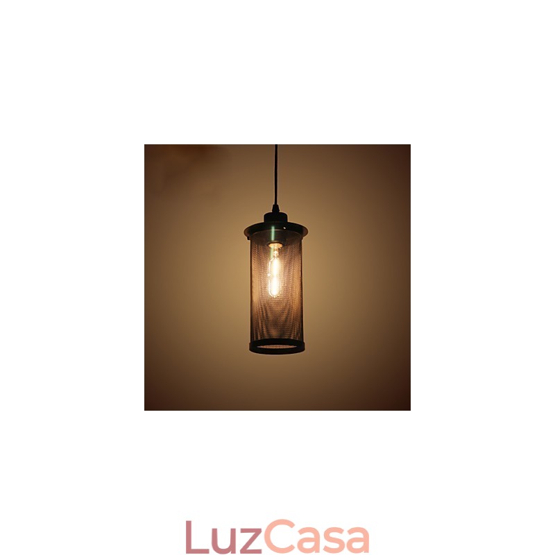 Luminária pendente criativa de malha de metal Luminárias pendentes simples Luminária pendente de café