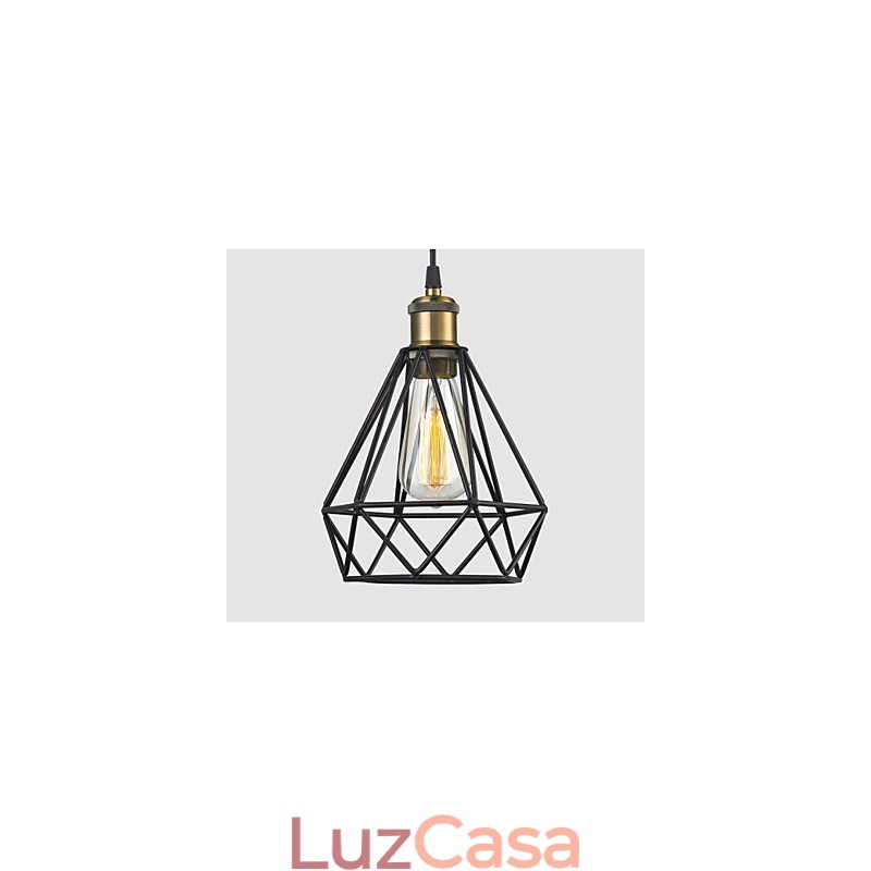 Fio industrial CAGE PENDANT LIGHT Café Loft Warehouse Lighting Black Cord