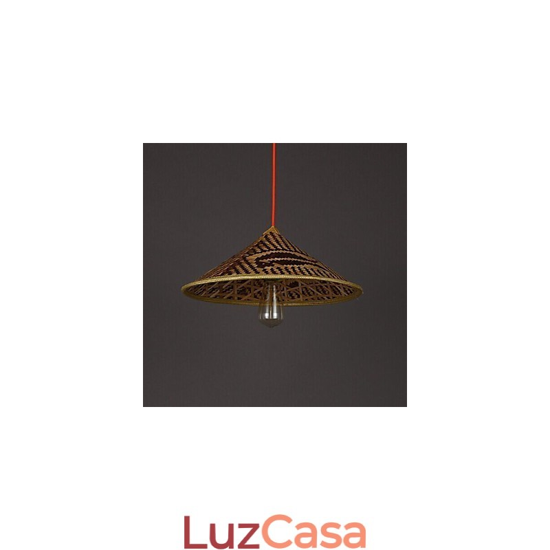 Chapéu de bambu Lustre Lustre Lâmpada Peixe Pessoas Chapéus
