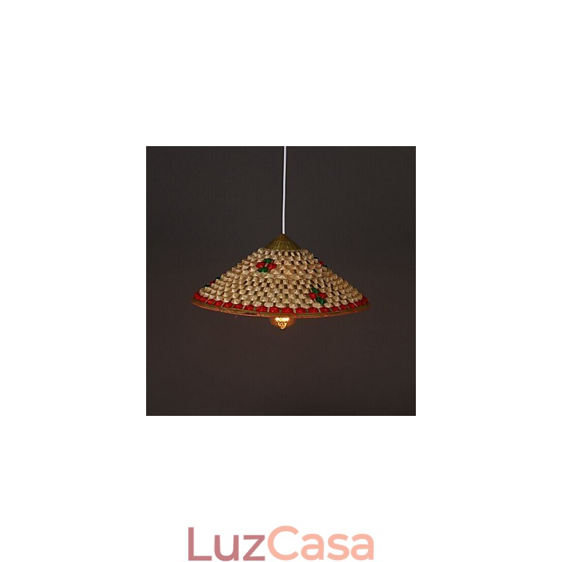 Café Bambu Chapéus Chapéu Lustre Lâmpada