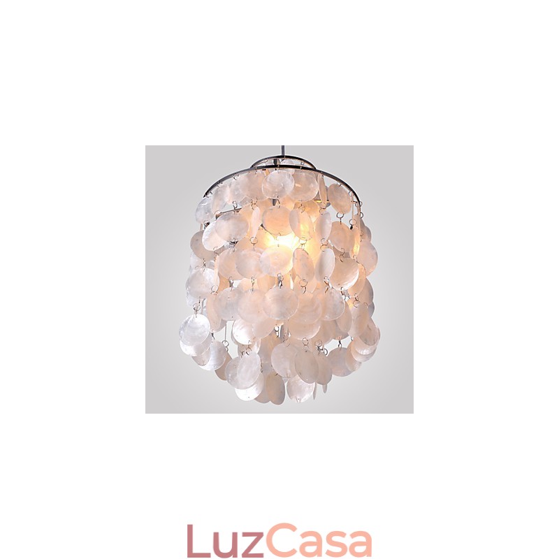 Luminária pendente cromada estilo mini contemporânea moderna