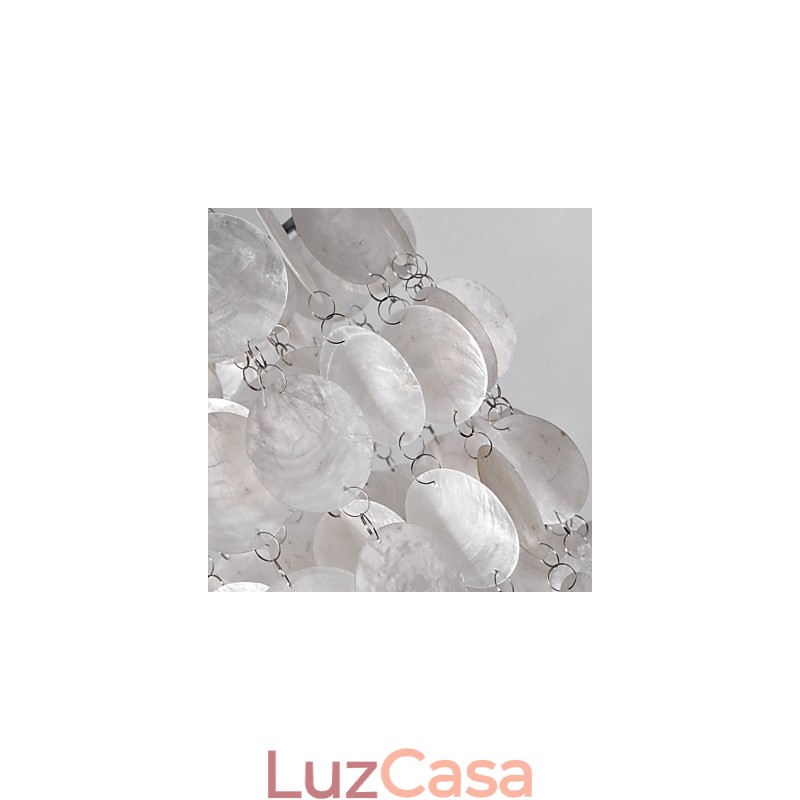 Luminária pendente cromada estilo mini contemporânea moderna