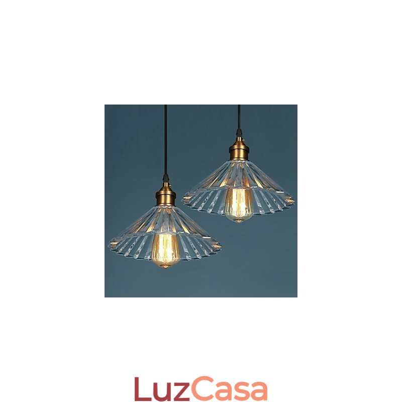 Luminária pendente de vidro moderna Luminária pendente simples Luminária pendente de café