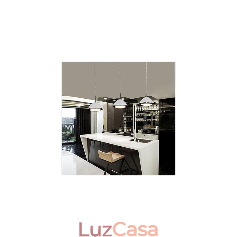 Luminárias pendentes modernas contemporâneas de metal