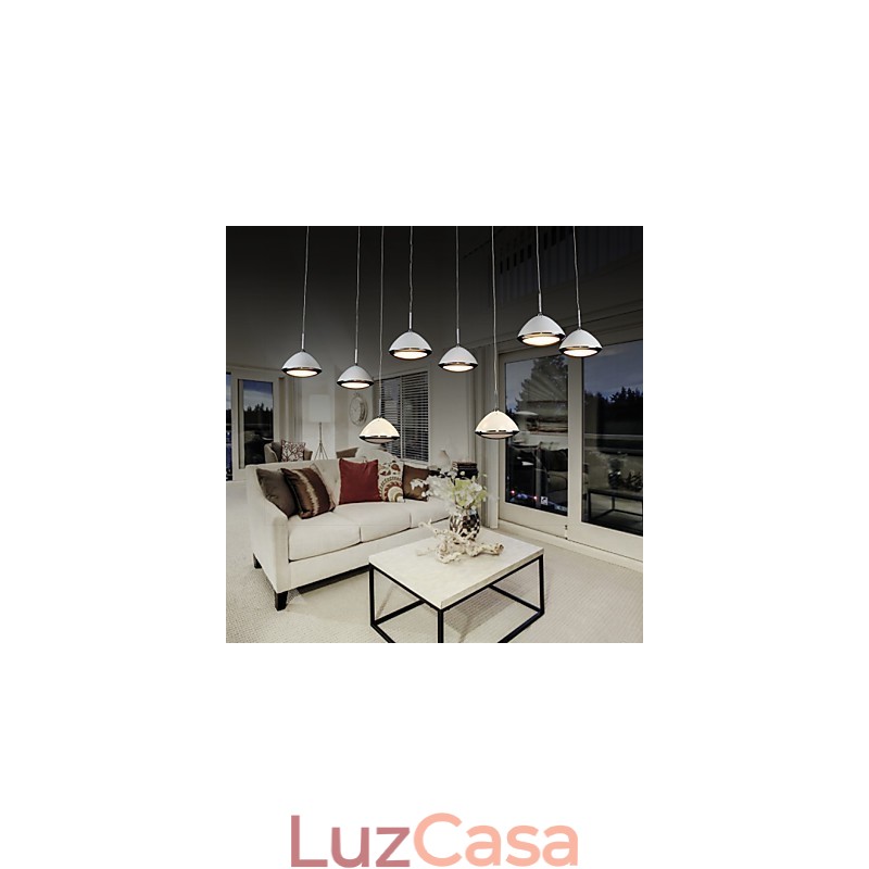 Luminárias pendentes modernas contemporâneas de metal