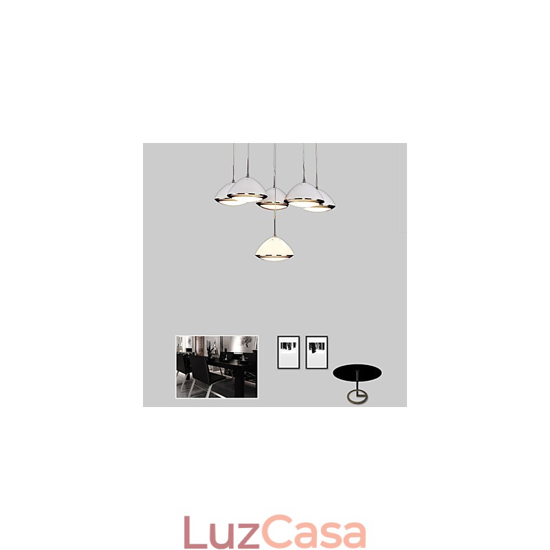 Luminárias pendentes modernas contemporâneas de metal