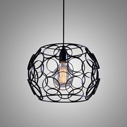 Luminárias pendentes modernas contemporâneas lanterna country metal