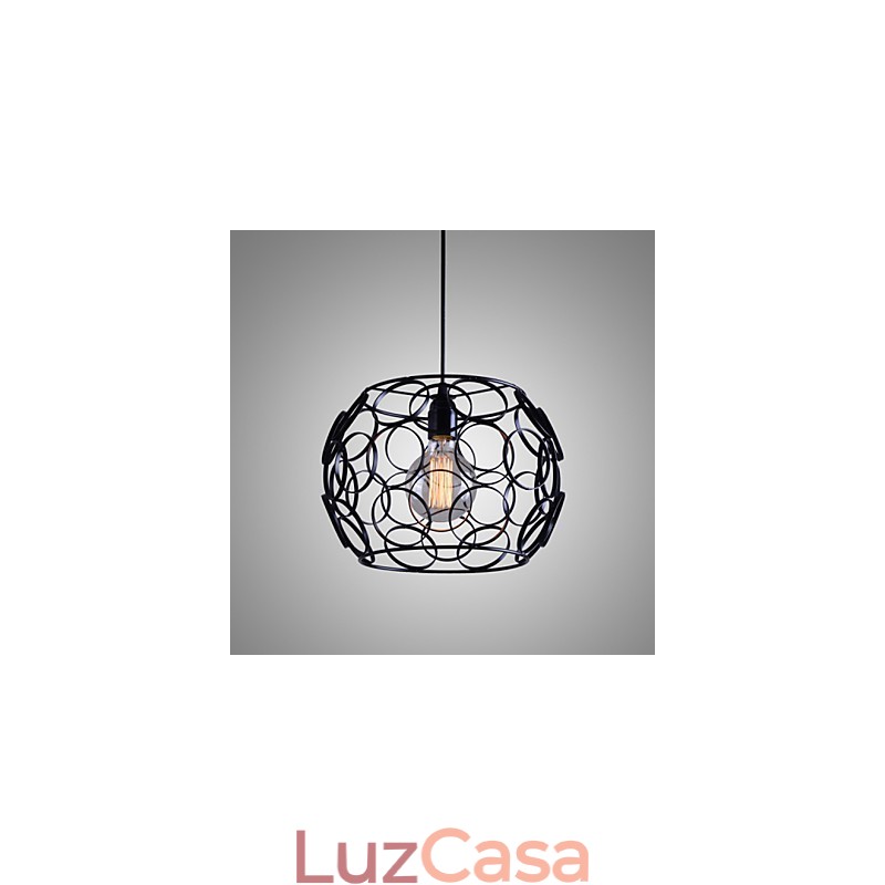 Luminárias pendentes modernas contemporâneas lanterna country metal
