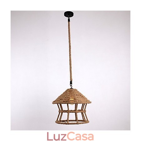 Corda 1 Luz Pendente Contemporâneo Country Corda 1 Luz Pendente Contemporâneo Country