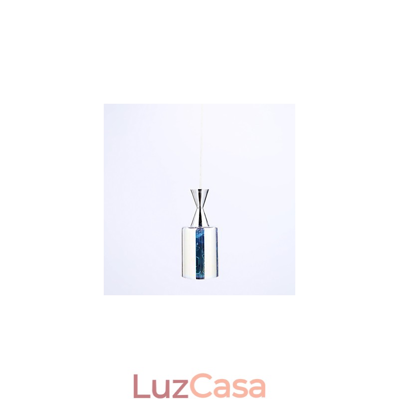 Luminária pendente cromada Dream Laser Engraving L