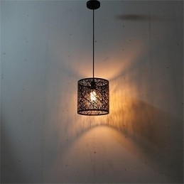 Lustre de ferro americano retrô de cabeça única