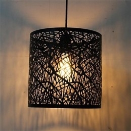Lustre de ferro americano retrô de cabeça única