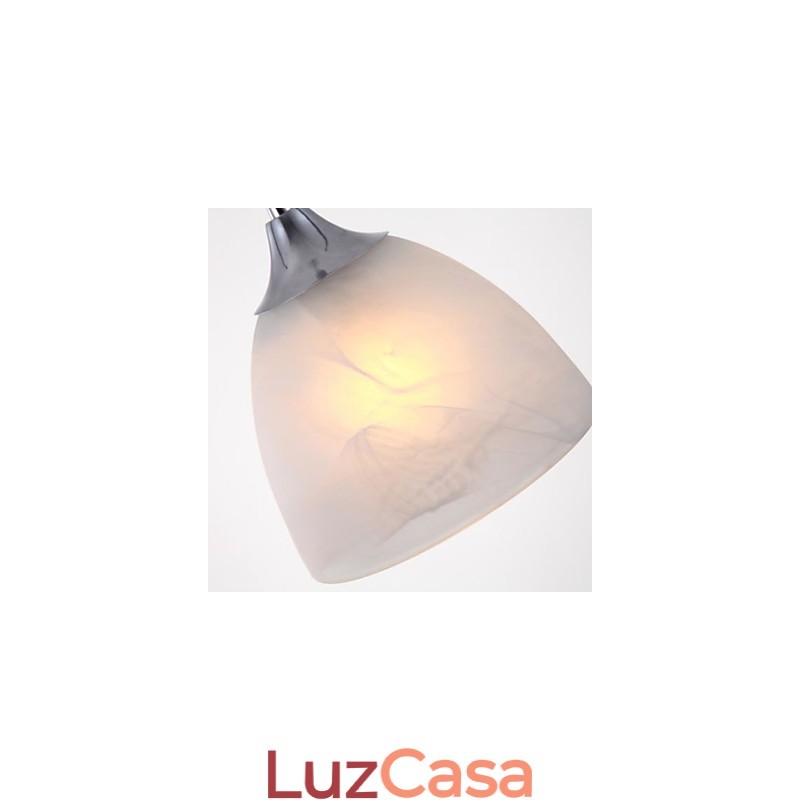 Luminária pendente oblonga com dossel para copo de vinho moderno com três luzes