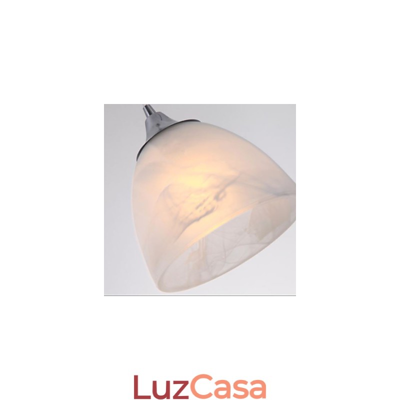 Luminária pendente oblonga com dossel para copo de vinho moderno com três luzes