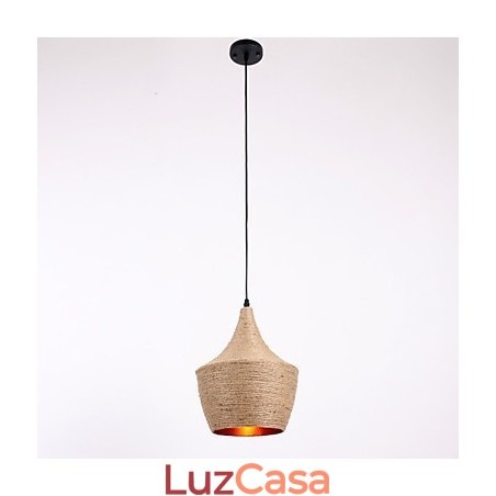 Luminária pendente de corda estilo mini country Luminária pendente de corda estilo mini country