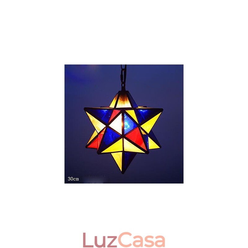 30CM Artístico Individualidade Criativa Varanda Moderna Estrelas Droplight Lâmpada