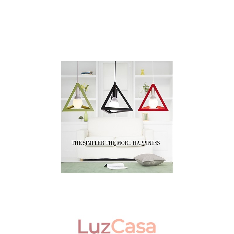 Lustre de ferro estilo gaiola retrô americano