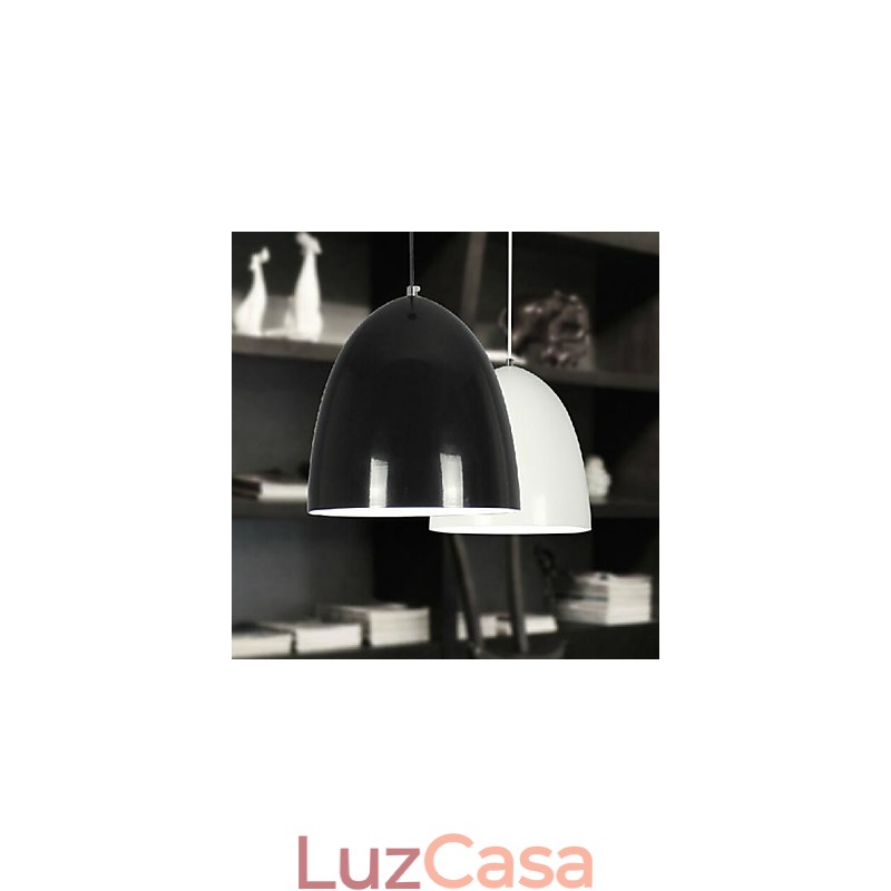 Luminária pendente de metal com pintura contemporânea moderna