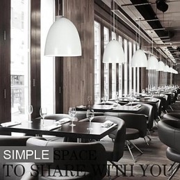 Luminária pendente de metal com pintura contemporânea moderna