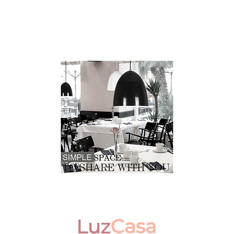 Luminária pendente de metal com pintura contemporânea moderna