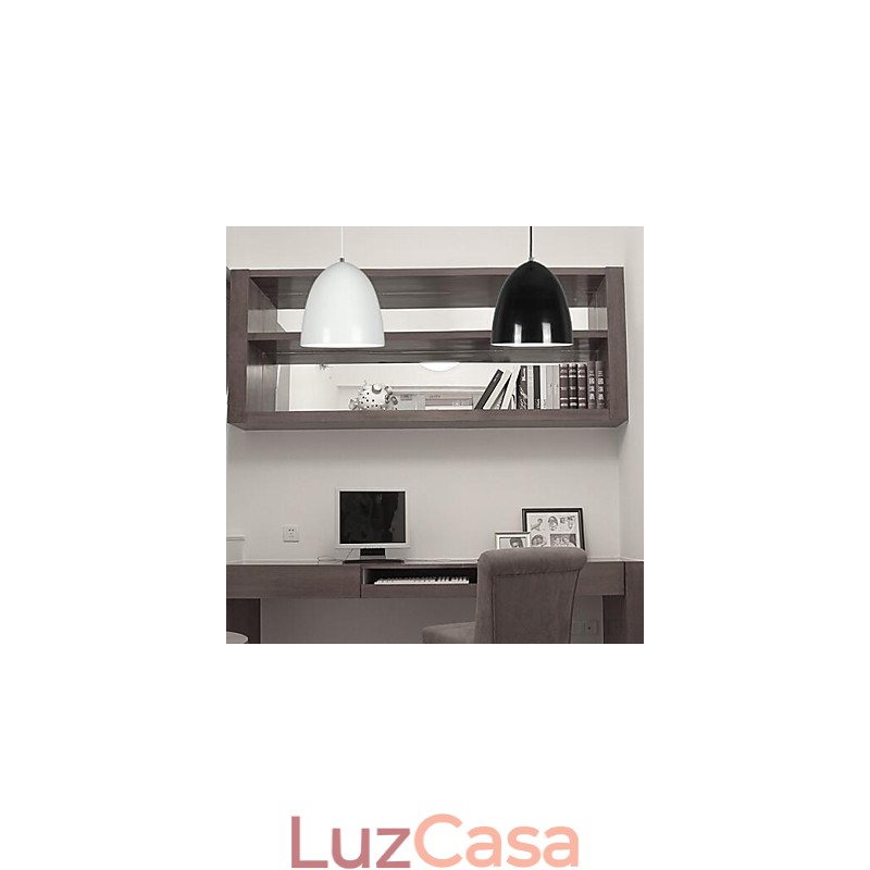 Luminária pendente de metal com pintura contemporânea moderna