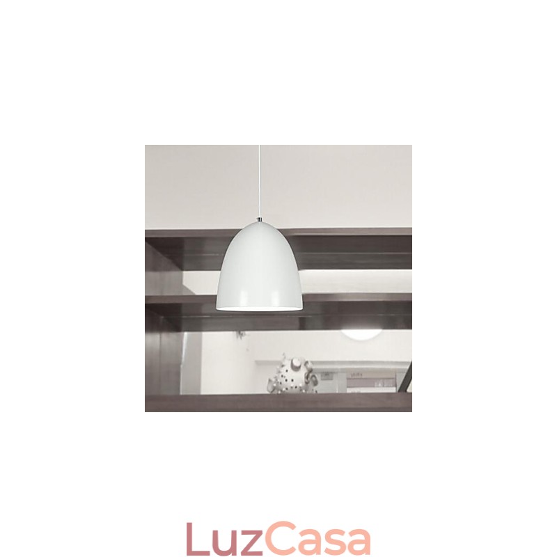 Luminária pendente de metal com pintura contemporânea moderna