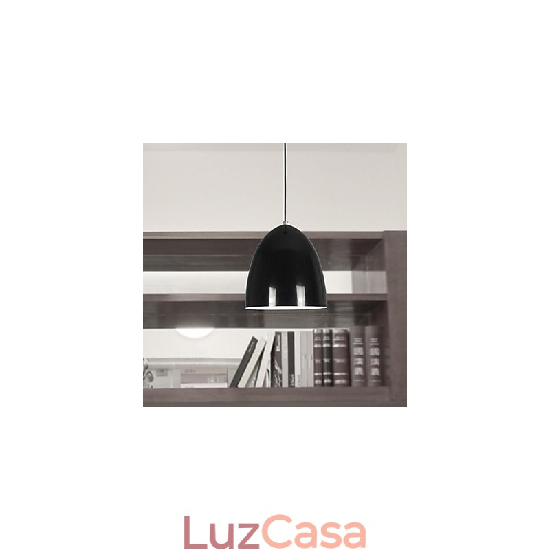 Luminária pendente de metal com pintura contemporânea moderna